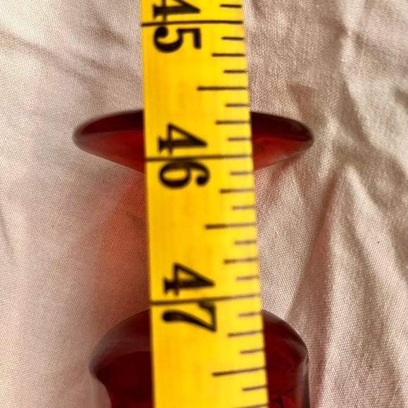 Fostoria Jamestown Ruby Red Wine Juice Goblets Drinking Glasses VTG MCM Set of 4 - Picture 17 of 17